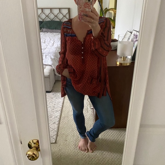 Free People Boho Tunic Blouse - Picture 3 of 3